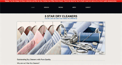 Desktop Screenshot of 5star-drycleaners.com